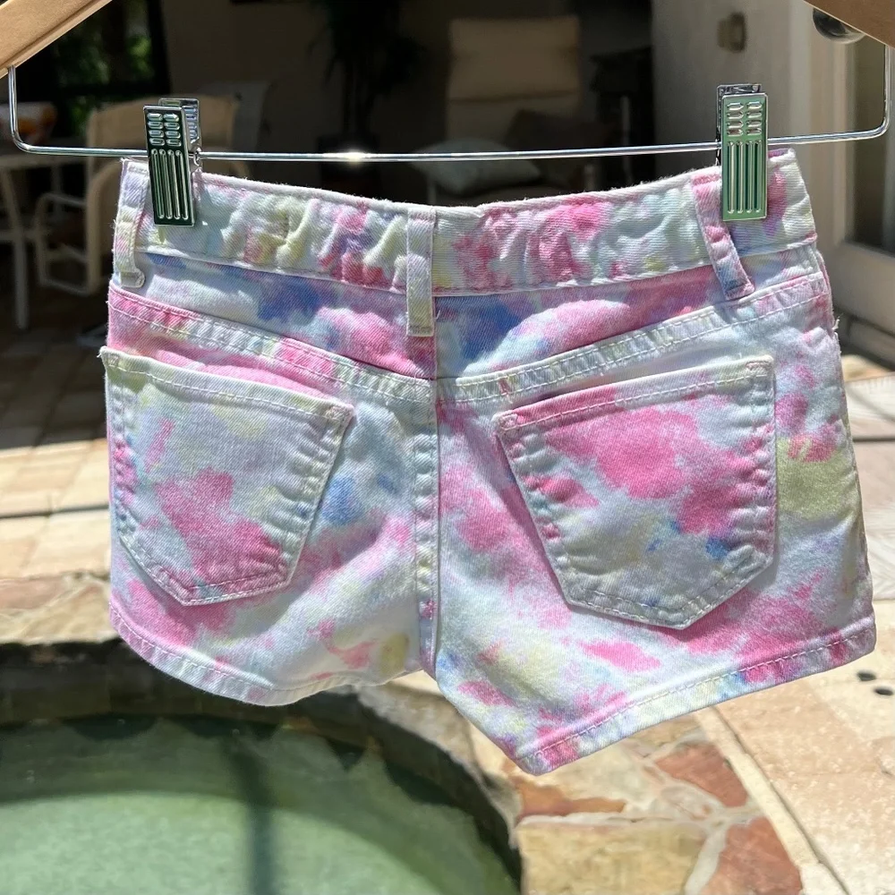 Gap Kids 1969 Tie-Died Jean Shorts - Picture 7 of 15